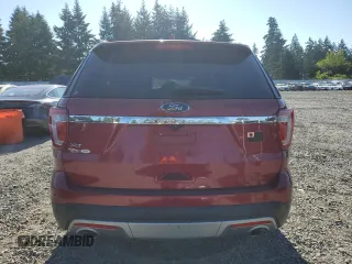 2017 Ford Explorer XLT with VIN 1FM5K7D80HGA70539, listed as a Copart auction lot 62291165 with 134,476 mi miles and Salvage title. Bid and sale history available at DreamBid. Image 6.