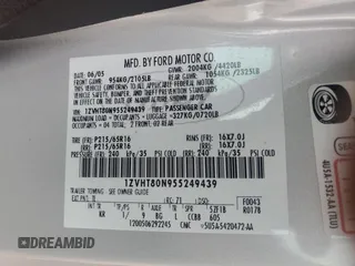 2005 Ford Mustang Deluxe with VIN 1ZVHT80N955249439, listed as a Copart auction lot 55536255 with 118,984 mi miles and Salvage title. Bid and sale history available at DreamBid. Image 12.