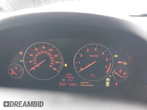 2014 BMW 5 Series 535i with VIN WBA5B1C53ED476916, listed as a IAAI auction lot 41380780 with 89,253 mi miles. Bid and sale history available at carsss.com. Image 7.