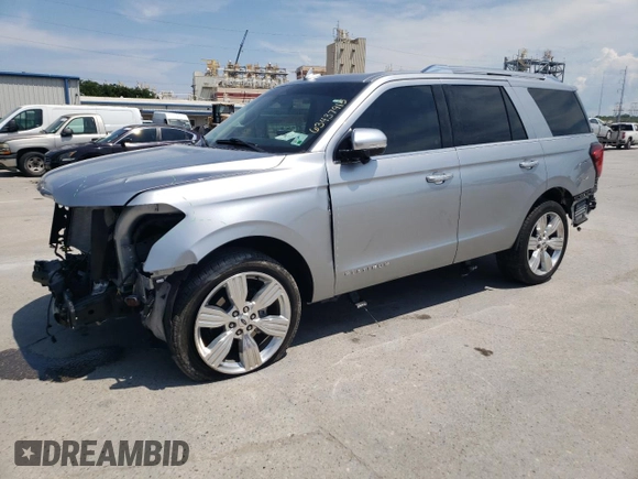 2023 Ford Expedition Platinum z VIN 1FMJU1L80PEA20712, wystawiony jako Copart lot #63437915 z przebiegiem Nie podano mil oraz Szkoda całkowita • Salvage title. Historia ofert i sprzedaży dostępna na DreamBid. Obrazek 1.