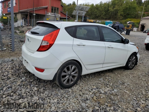 2015 Hyundai Accent Sport with VIN KMHCU5AEXFU220171, listed as a Copart auction lot 72114734 with 170,372 mi miles and Salvage Title. Bid and sale history available at carsss.com. Image 3.