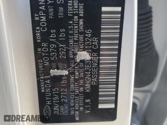 2016 Hyundai Genesis 3.8L z VIN KMHGN4JE3GU113246, wystawiony jako Copart lot #48023875 z przebiegiem 120 718 mil mil oraz Szkody całkowita. Historia ofert i sprzedaży dostępna na DreamBid. Obrazek 15.