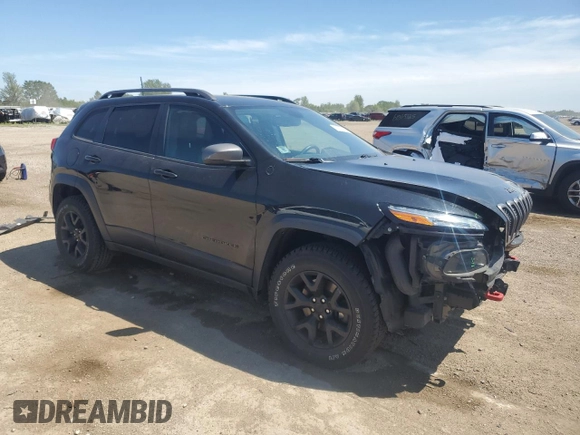 2016 Jeep Cherokee Trailhawk with VIN 1C4PJMBS5GW179046, listed as a Copart auction lot 61677425 with 88,694 mi miles and Salvage title. Bid and sale history available at DreamBid. Image 4.