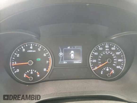 2016 Kia Optima LX with VIN 5XXGT4L31GG043676, listed as a Copart auction lot 50273545 with 93,884 mi miles and Salvage Title. Bid and sale history available at carsss.com. Image 9.