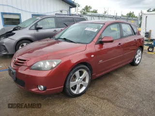 2006 Mazda 3 s z VIN JM1BK143061523454, wystawiony jako Copart lot #61751355 z przebiegiem 78 665 mil mil oraz Szkoda całkowita • Salvage title. Historia ofert i sprzedaży dostępna na DreamBid. Obrazek 1.
