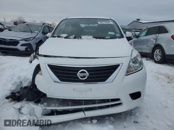2014 Nissan Versa S Plus with VIN 3N1CN7AP0EL836424, listed as a Copart auction lot 44212955 with 74,758 mi miles and Salvage Title. Bid and sale history available at DreamBid. Image 5.