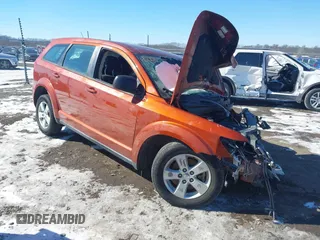 2013 Dodge Journey SE with VIN 3C4PDCAB8DT547613, listed as a IAAI auction lot 41641581 with Not Provided miles. Bid and sale history available at carsss.com. Image 1.