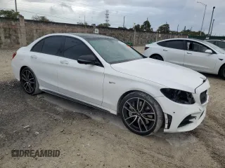 2021 Mercedes-Benz C 43 AMG z VIN W1KWF6EB6MR641697, wystawiony jako Copart lot #89278785 z przebiegiem 48 937 mil mil oraz Szkoda całkowita • Salvage title. Historia ofert i sprzedaży dostępna na DreamBid. Obrazek 4.