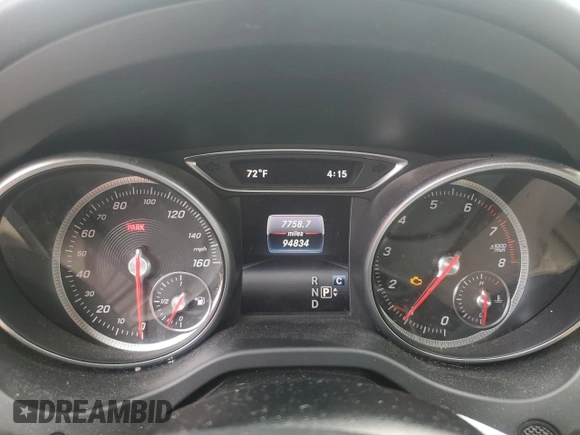 2018 Mercedes-Benz CLA 250 with VIN WDDSJ4EBXJN658054, listed as a Copart auction lot 54446815 with 94,834 mi miles and Salvage title. Bid and sale history available at DreamBid. Image 9.