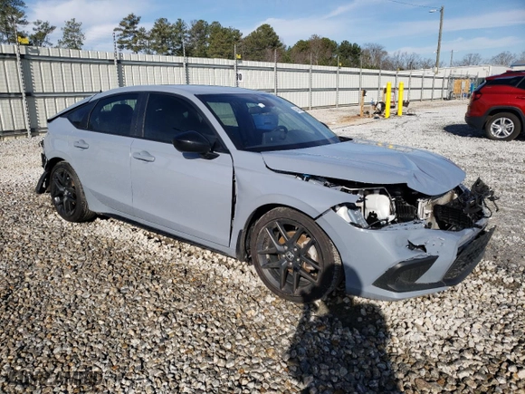 2024 Honda Civic Hatchback Sport with VIN 19XFL2H81RE015800, listed as a Copart auction lot 86402494 with 32,839 mi miles and Salvage Title. Bid and sale history available at carsss.com. Image 4.