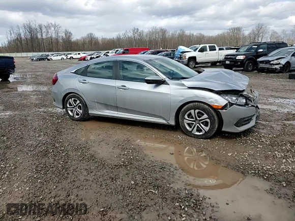 2017 Honda Civic Sedan LX with VIN 19XFC2F51HE218631, listed as a Copart auction lot 52105775 with 82,214 mi miles and Salvage Title. Bid and sale history available at carsss.com. Image 10.