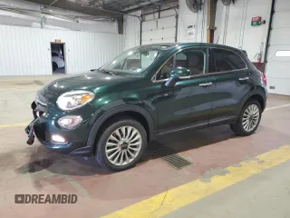 2016 FIAT 500X Lounge z VIN ZFBCFYDT6GP500506, wystawiony jako Copart lot #57641575 z przebiegiem 55 274 mil mil oraz Szkody całkowita. Historia ofert i sprzedaży dostępna na DreamBid. Obrazek 1.