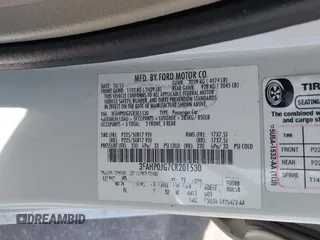 2012 Ford Fusion SEL with VIN 3FAHP0JG7CR201530, listed as a IAAI auction lot 41897282 with 200,153 mi miles. Bid and sale history available at carsss.com. Image 9.