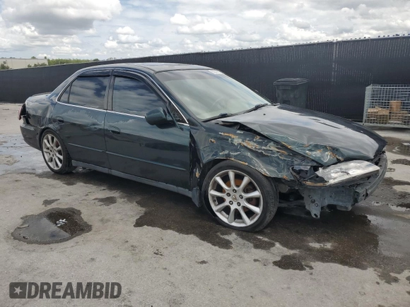 1998 Honda Accord EX with VIN 1HGCG5554WA254227, listed as a Copart auction lot 59341155 with 198,225 mi miles and Salvage title. Bid and sale history available at DreamBid. Image 4.