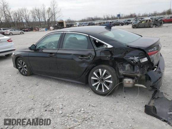 2023 Honda Civic Sedan EX with VIN 2HGFE1F79PH301489, listed as a Copart auction lot 49776375 with 20,175 mi miles and Salvage Title. Bid and sale history available at carsss.com. Image 2.