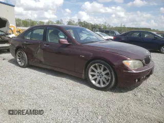 2006 BMW 7 Series 750i with VIN WBAHL83526DT06180, listed as a Copart auction lot 51609245 with 164,690 mi miles and Salvage Title. Bid and sale history available at carsss.com. Image 4.