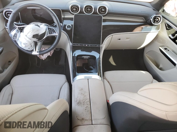 2023 Mercedes-Benz GLC with VIN W1NKM4GB4PU017391, listed as a Copart auction lot 83673174 with 27,495 mi miles and Salvage Title. Bid and sale history available at carsss.com. Image 8.