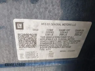 2019 Cadillac XT4 FWD Sport with VIN 1GYFZER42KF107032, listed as a IAAI auction lot 42193557 with 96,615 mi miles and . Bid and sale history available at DreamBid. Image 9.