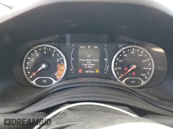 2017 Jeep Renegade Sport with VIN ZACCJAAB1HPF90179, listed as a Copart auction lot 60743035 with 98,776 mi miles and Salvage title. Bid and sale history available at DreamBid. Image 9.