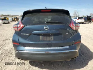 2017 Nissan Murano SL with VIN 5N1AZ2MG5HN120674, listed as a Copart auction lot 50034015 with 83,393 mi miles and Salvage Title. Bid and sale history available at DreamBid. Image 6.