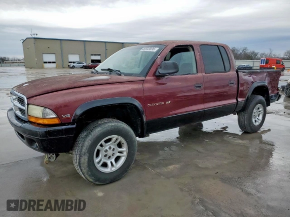 2002 Dodge Dakota SLT с VIN 1B7HG48N32S615218, выставлен на аукционе Copart как лот 58251685 с пробегом Не указан миль и Списание • Salvage title. История ставок и продаж доступна на DreamBid. Изображение 1.