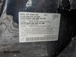 2018 Audi SQ5 Premium Plus with VIN WA1A4AFY5J2021776, listed as a Copart auction lot 43224194 with 46,659 mi miles and . Bid and sale history available at DreamBid. Image 14.