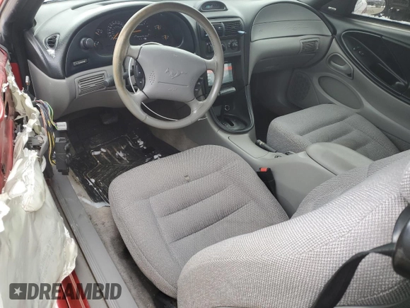 1996 Ford Mustang GT with VIN 1FALP42X9TF101569, listed as a Copart auction lot 45700545 with 119,083 mi miles and Salvage title. Bid and sale history available at DreamBid. Image 8.