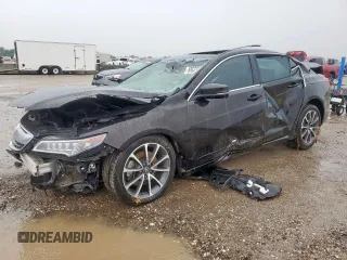 2015 Acura TLX Advance with VIN 19UUB2F72FA008486, listed as a Copart auction lot 58637485 with 56,163 mi miles and Non repairable. Bid and sale history available at DreamBid. Image 1.
