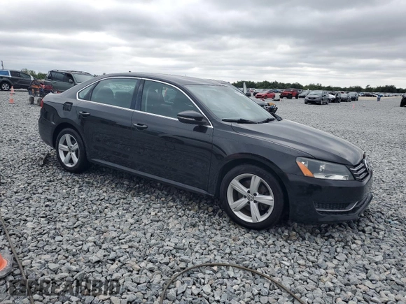 2012 Volkswagen Passat SE with VIN 1VWBP7A35CC037714, listed as a Copart auction lot 52194795 with 77,235 mi miles and Salvage Title. Bid and sale history available at carsss.com. Image 4.