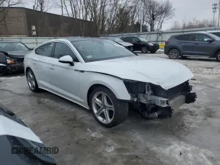 2021 Audi A5 Sportback S line Premium with VIN WAUDACF54MA005542, listed as a Copart auction lot 45805415 with 47,088 mi miles and Salvage Title. Bid and sale history available at carsss.com. Image 4.