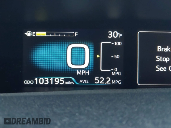 2016 Toyota Prius Four with VIN JTDKARFU4G3509764, listed as a IAAI auction lot 41790044 with 106,037 mi miles. Bid and sale history available at carsss.com. Image 7.