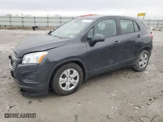 2016 Chevrolet Trax LS with VIN 3GNCJKSB1GL245561, listed as a Copart auction lot 47988605 with 260,028 mi miles and Salvage Title. Bid and sale history available at carsss.com. Image 1.