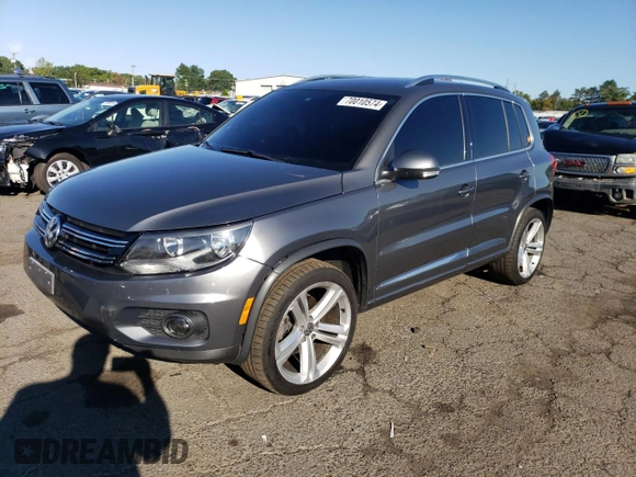 2016 Volkswagen Tiguan SE with VIN WVGBV7AX6GW052539, listed as a Copart auction lot 70010574 with 124,622 mi miles and Clean Title. Bid and sale history available at DreamBid. Image 1.