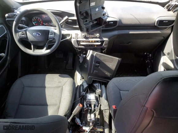 2022 Ford Police Interceptor Utility with VIN 1FM5K8AB3NGB75500, listed as a Copart auction lot 48436845 with 35,870 mi miles and Salvage Title. Bid and sale history available at carsss.com. Image 8.