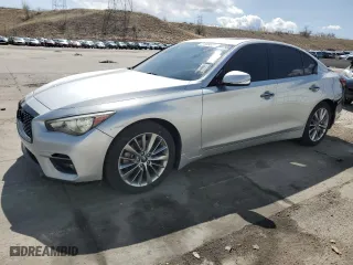 2018 Infiniti Q50 3.0t LUXE with VIN JN1EV7AR0JM433778, listed as a Copart auction lot 51699865 with 100,679 mi miles and Clean Title. Bid and sale history available at carsss.com. Image 1.