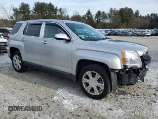 2017 GMC Terrain SLE with VIN 2GKALMEK8H6279332, listed as a Copart auction lot 85909124 with 48,423 mi miles and Salvage Title. Bid and sale history available at carsss.com. Image 4.