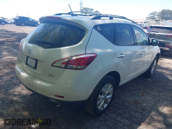 2014 Nissan Murano SL with VIN JN8AZ1MUXEW413162, listed as a IAAI auction lot 42036782 with 87,780 mi miles and . Bid and sale history available at carsss.com. Image 4.