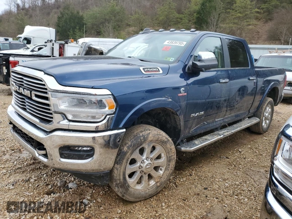 2022 Ram 2500 Laramie with VIN 3C6UR5FL9NG309322, listed as a Copart auction lot 43839795 with 112,037 mi miles and Salvage Title. Bid and sale history available at carsss.com. Image 1.