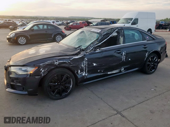 2015 Audi A6 3.0T Premium Plus with VIN WAUFGAFCXFN016132, listed as a Copart auction lot 50551585 with 90,637 mi miles and Salvage Title. Bid and sale history available at carsss.com. Image 1.