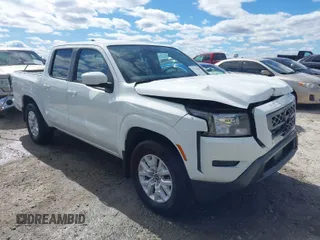 2022 Nissan Frontier SV with VIN 1N6ED1EJ8NN605313, listed as a IAAI auction lot 41734404 with 71,456 mi miles. Bid and sale history available at carsss.com. Image 1.
