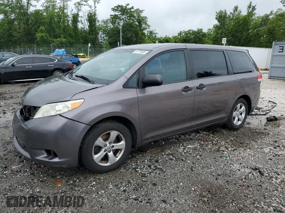 2011 Toyota Sienna with VIN 5TDZK3DC2BS114489, listed as a Copart auction lot 57773685 with 177,147 mi miles and Salvage title. Bid and sale history available at DreamBid. Image 1.
