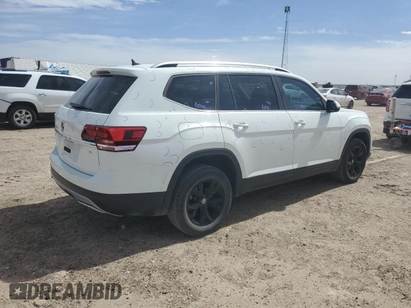 2018 Volkswagen Atlas SE with VIN 1V2CR2CAXJC562697, listed as a Copart auction lot 49345055 with 106,026 mi miles and Clean title. Bid and sale history available at DreamBid. Image 3.