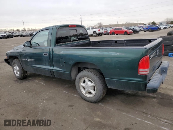 1999 Dodge Dakota SLT with VIN 1B7FL26X8XS161292, listed as a Copart auction lot 83675504 with 108,515 mi miles and Salvage Title. Bid and sale history available at carsss.com. Image 2.