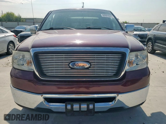 2006 Ford F-150 XLT with VIN 1FTRW12W46KC73789, listed as a Copart auction lot 60984605 with 126,185 mi miles and Salvage title. Bid and sale history available at DreamBid. Image 5.