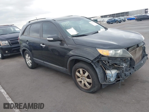 2012 Kia Sorento LX with VIN 5XYKT3A6XCG247528, listed as a IAAI auction lot 42194338 with 123,565 mi miles and . Bid and sale history available at carsss.com. Image 1.