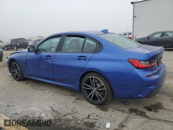 2021 BMW 3 Series M340i xDrive with VIN 3MW5U9J09M8B54986, listed as a Copart auction lot 81604134 with 0 mi miles and Salvage Title. Bid and sale history available at carsss.com. Image 2.