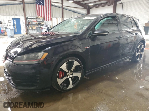2016 Volkswagen Golf GTI Autobahn w/Performance Pkg with VIN 3VW447AU5GM023701, listed as a Copart auction lot 51243085 with 73,336 mi miles and Salvage Title. Bid and sale history available at carsss.com. Image 1.