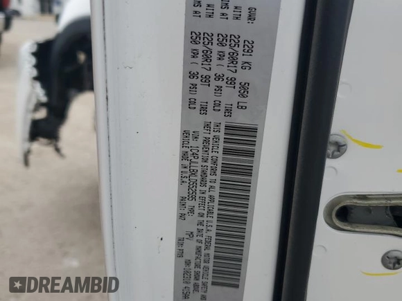 2020 Jeep Cherokee Latitude Plus z VIN 1C4PJLLBXLD552595, wystawiony jako Copart lot #48961565 z przebiegiem 56 801 mil mil oraz Szkoda całkowita • Salvage title. Historia ofert i sprzedaży dostępna na DreamBid. Obrazek 13.