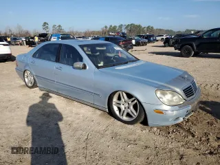 2002 Mercedes-Benz S-Class 5.0L with VIN WDBNG75J62A260782, listed as a Copart auction lot 46911845 with 226,052 mi miles and Salvage Title. Bid and sale history available at carsss.com. Image 4.