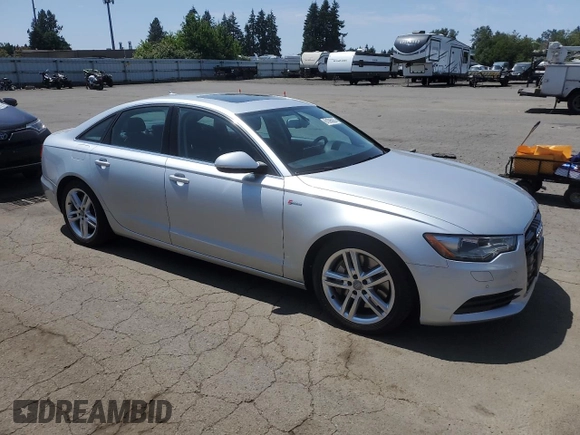 2012 Audi A6 Premium Plus with VIN WAUGGAFC8CN122689, listed as a Copart auction lot 61095835 with 102,668 mi miles and Clean title. Bid and sale history available at DreamBid. Image 4.